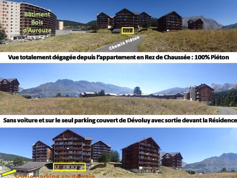 Appartement 8-10 Personnes Superdevoluy Hautes Alpes Rez De Chaussee Vue Panoramique 3 Chambres Saint-Étienne-en-Dévoluy Екстериор снимка